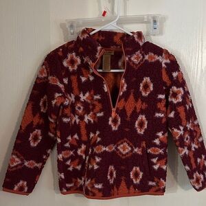 Wrangler Kids' Maroon and Pink Fleece Jacket